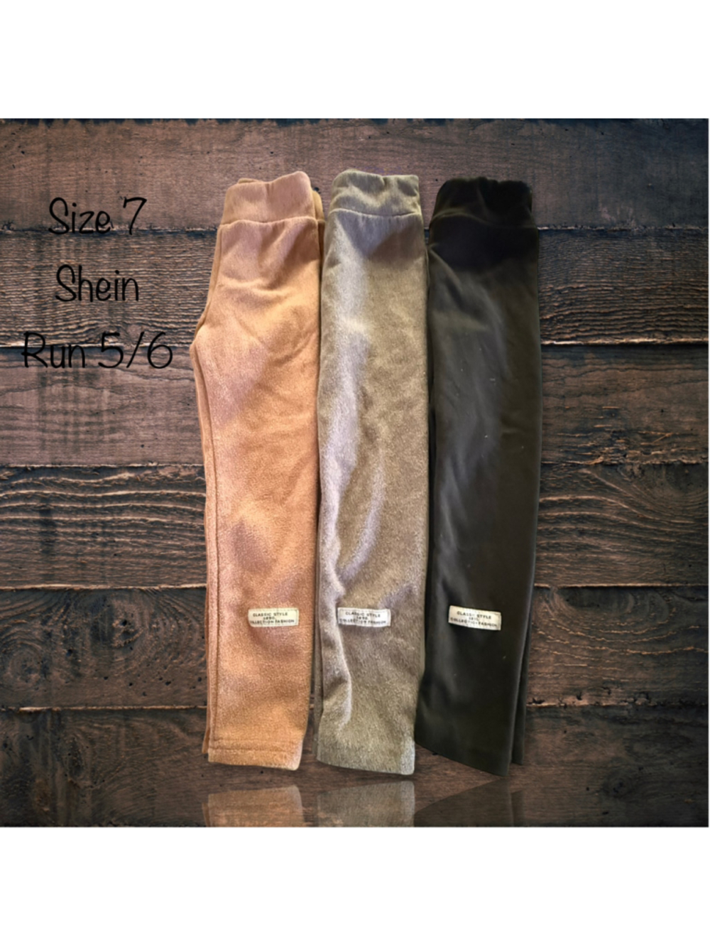 Size 7 Shein Fleece Lined Pants Bundle